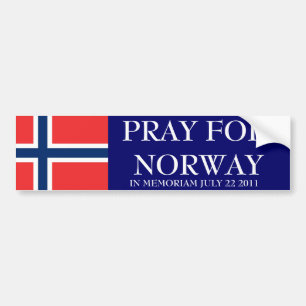 PRAY FOR NORWAY BUMPER STICKER