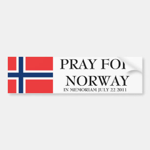 PRAY FOR NORWAY BUMPER STICKER