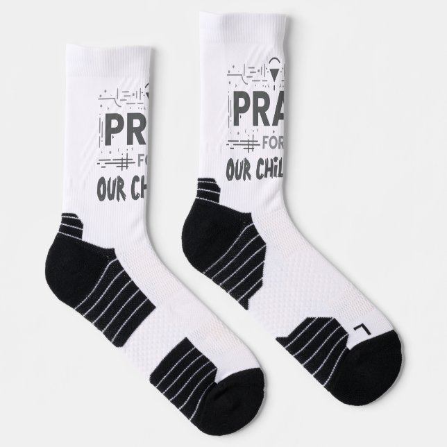 Pray For Our Children Socks (Right)