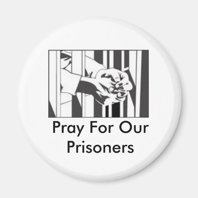 Pray for our Prisoner Magnet (Front)