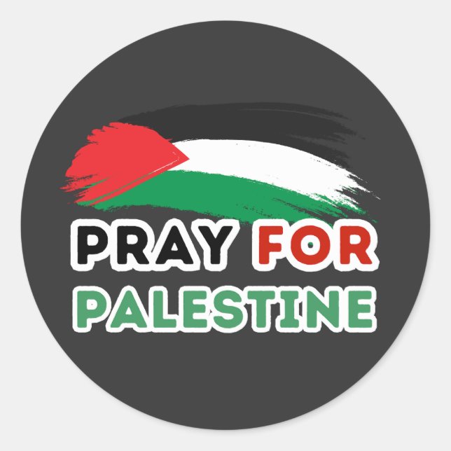 PRAY FOR PALESTINE sticker (Front)
