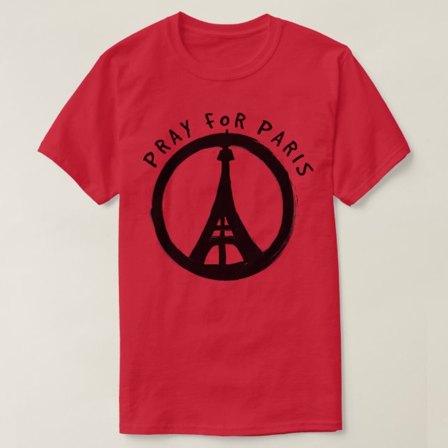 Pray for Paris T-Shirt (Design Front)