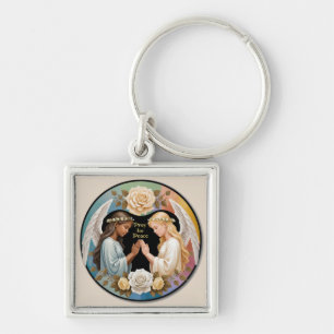Pray for Peace Angels Key Ring