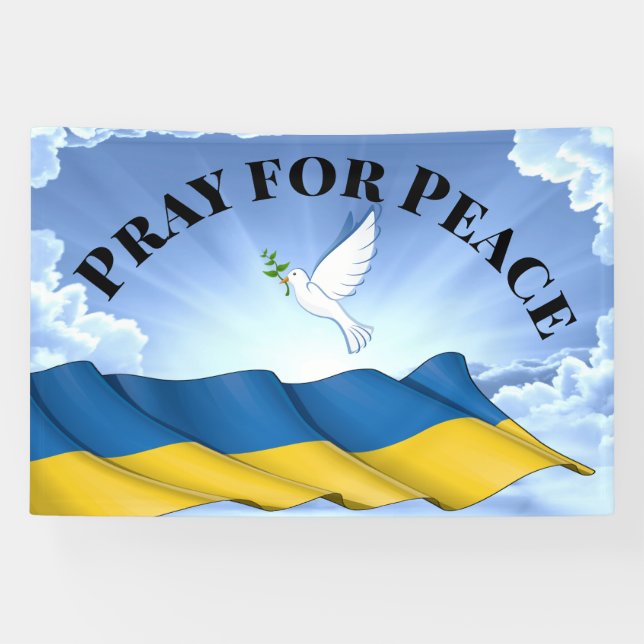 .Pray for Peace for Ukraine  Banner (Horizontal)