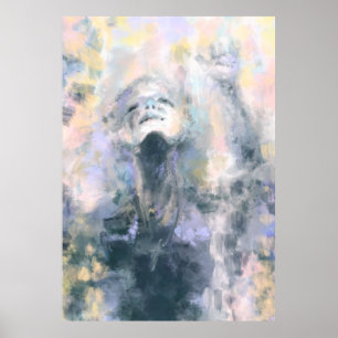 Pray for Peace - No War - Hope - Abstract Painting Poster