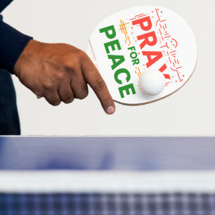 Pray For Peace Ping Pong Paddle