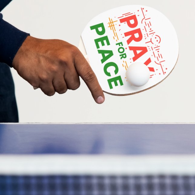Pray For Peace Ping Pong Paddle (Insitu)