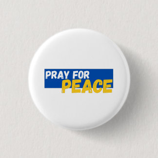 Pray For Peace, Pray For Ukraine 3 Cm Round Badge
