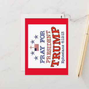 PRAY FOR PRES. TRUMP Post Card