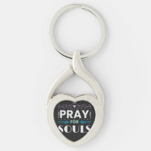 Pray for Souls Key Ring