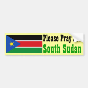 Pray for South Sudan Bumper Sticker