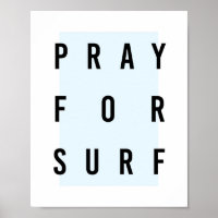 Pray for Surf Box Blue