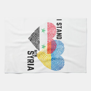 Pray for Syria Tea Towel