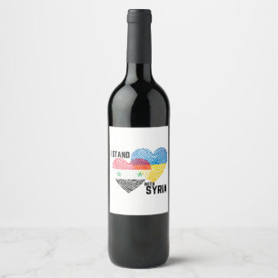 Pray for Syria Wine Label