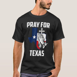 Pray For Texas No Shooting No Guns Protect Kids Vi T-Shirt