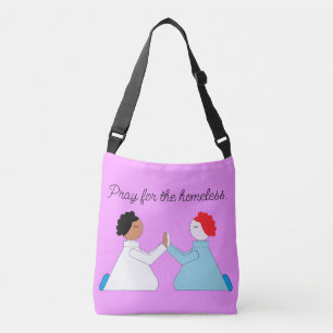 Pray for the Homeless: Lavender Crossbody Bag