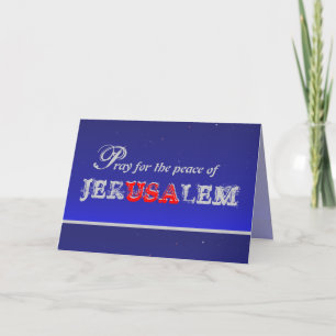 Pray for the Peace of Jerusalem - Greeting Card