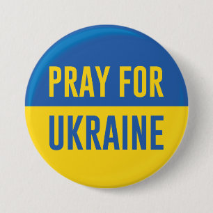Pray For Ukraine 7.5 Cm Round Badge
