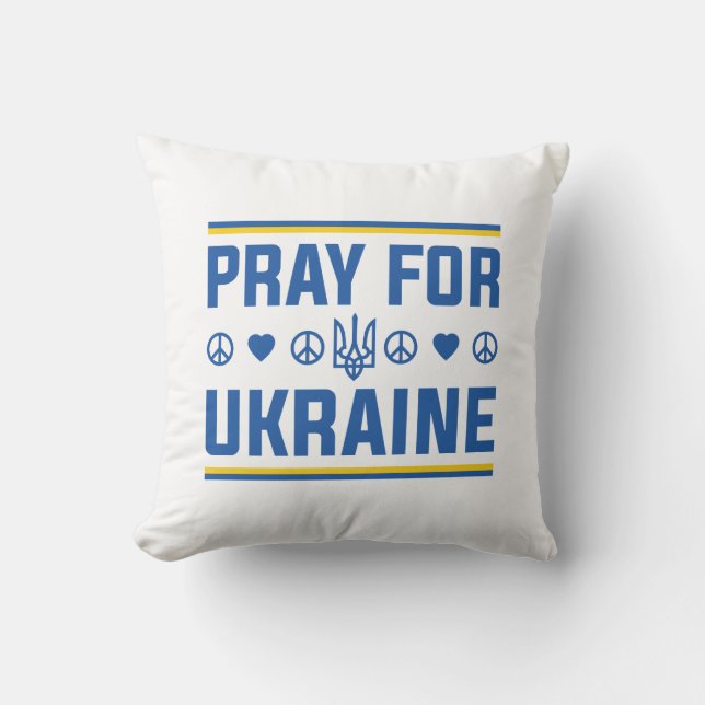 Pray For Ukraine Cushion (Front)