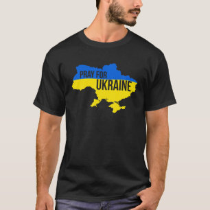 Pray For Ukraine I Stand With Ukraine Free Ukraine T-Shirt