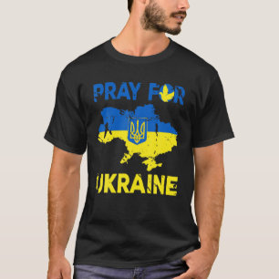 Pray For Ukraine I Stand With Ukraine Ukrainian Fl T-Shirt