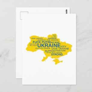 Pray for Ukraine I Support Ukraine Strong - Postcard
