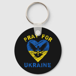 Pray for Ukraine   Key Ring