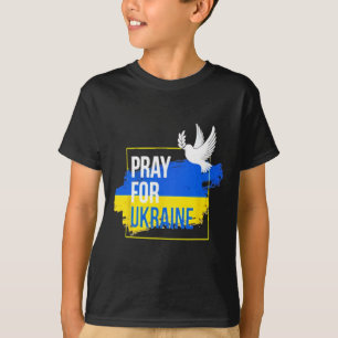 Pray For Ukraine Peace Dove Men Women Stop War T-Shirt