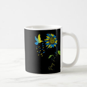 Pray For Ukraine Sunflower Ukrainian Flag Ukraine Coffee Mug