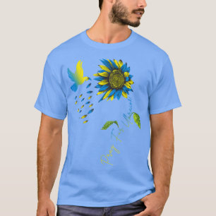 Pray For Ukraine Sunflower Ukrainian Flag Ukraine  T-Shirt