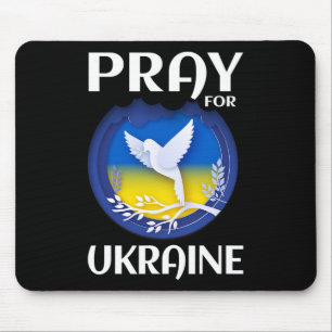 Pray For Ukraine Support Ukrainian Mouse Pad