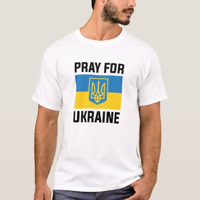Pray For Ukraine T-Shirt (Front)