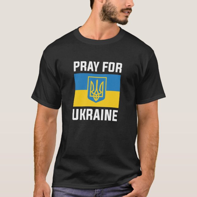 Pray For Ukraine T-Shirt (Front)