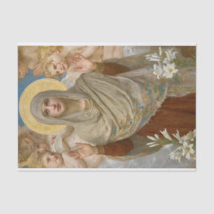 Pray For Us by William Bouguereau Tissue Paper