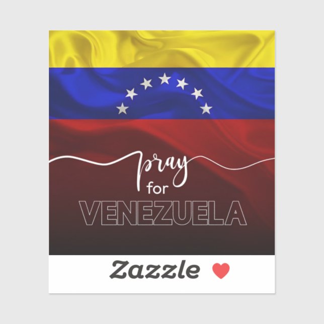 Pray for Venezuela – Venezuelan Flag Support Desig (Sheet)