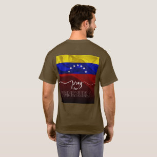 Pray for Venezuela – Venezuelan Flag Support Desig T-Shirt