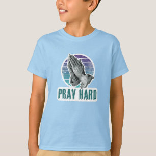 Pray Hard Albrecht Dürer Praying Hands Art T-Shirt