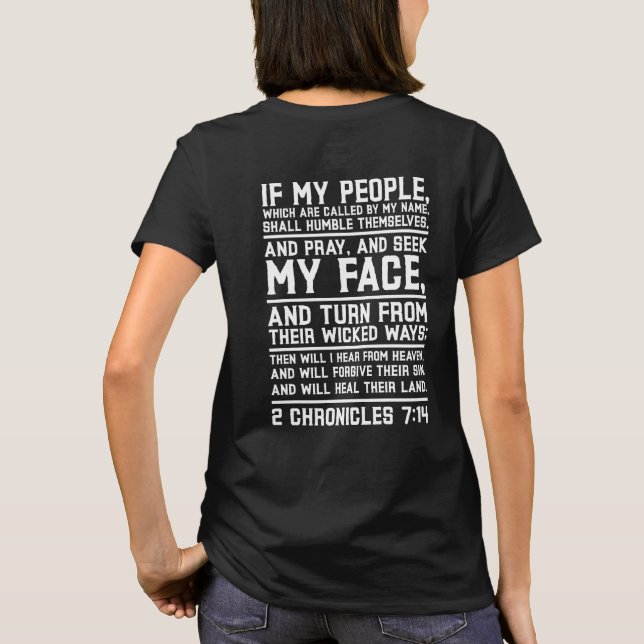 Pray - If My People Which Are Called By My Name... T-Shirt (Back)