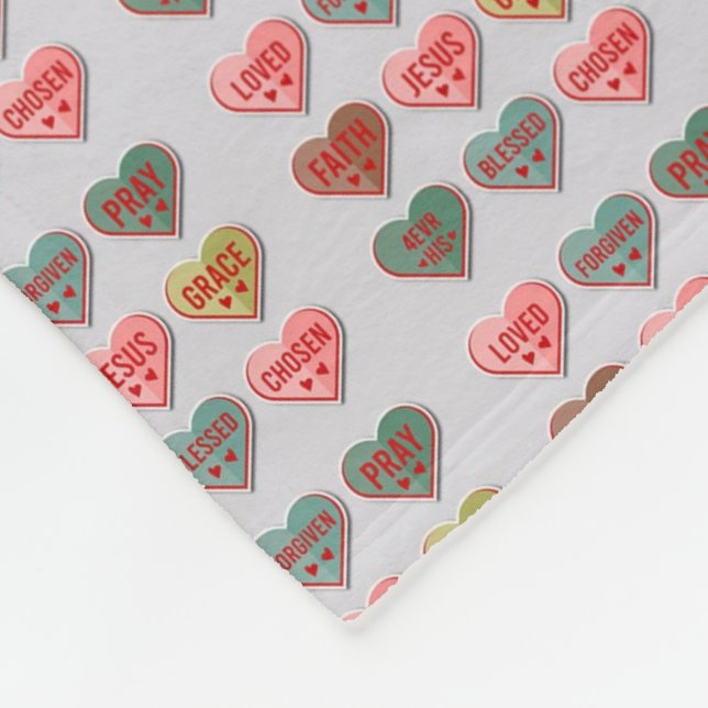 Pray, Love, Jesus One-Sided Blanket (Corner)