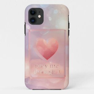 Pray Me Through It Heart Mobile Case