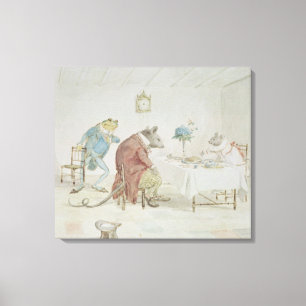 Pray, Miss Mouse, will you give us some beer' Canvas Print
