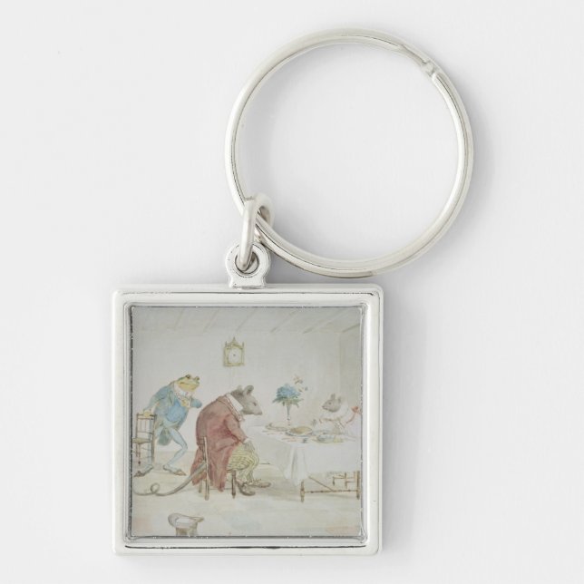 Pray, Miss Mouse, will you give us some beer' Key Ring (Front)