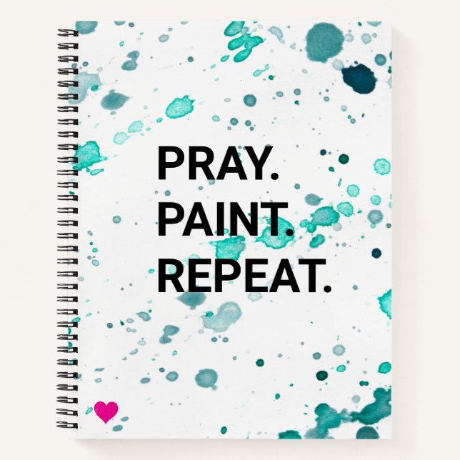 Pray. Paint. Repeat. Journal (Front)