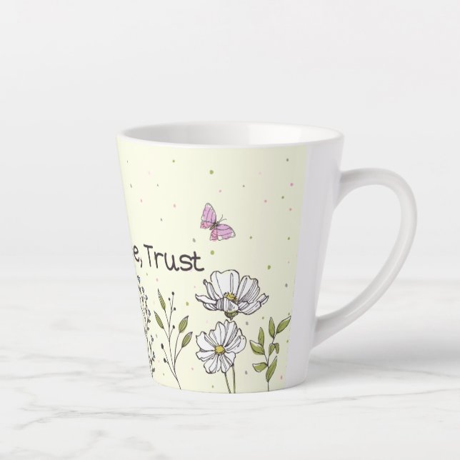 "Pray, Release, Trust" Mug Design (Right)