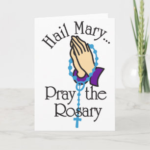 Pray The Rosary Card