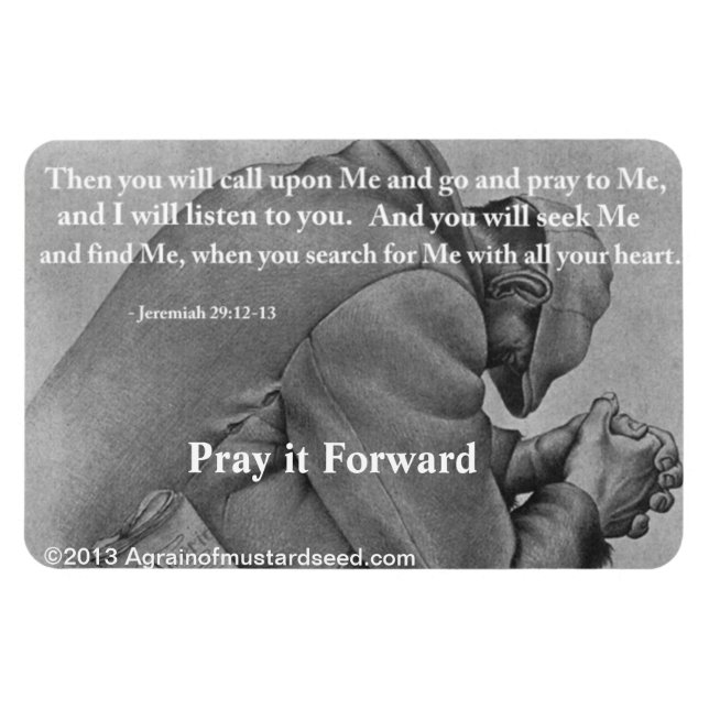 Pray to Me Bible Quote Magnet (Horizontal)