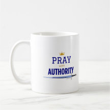 Pray with the Authority Mug - Crown and Sword