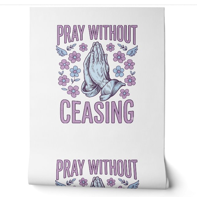 Pray Without Ceasing Floral Praying Hands Shirt_1 Wallpaper (Unrolling)