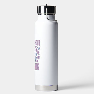 Pray Without Ceasing Floral Praying Hands Shirt_1 Water Bottle