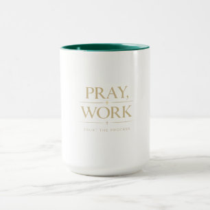 Pray Work Trust the Process Christian Fitness Mo Mug